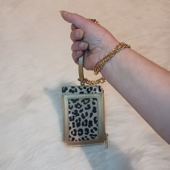 Crossbody Gold Card and Cash Holder "Wristlet" Badge Necklace Wallet ID Purse - Picture 10 of 13